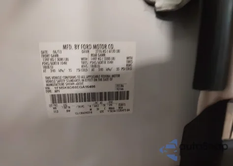 2014 Ford Explorer Xlt из США, поврежденный, VIN 1FM5K8D88EGA16486